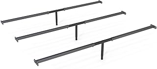 Bed Frame Support System 3Pack 58in-68in, Adjustable Bed Frame Center Support, Bed Support Slats