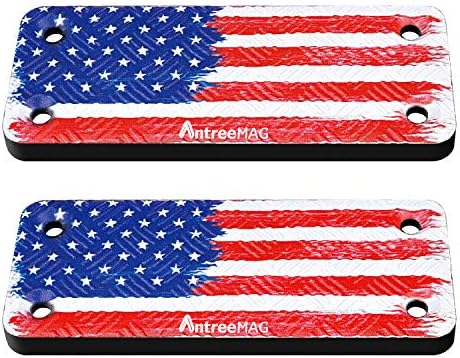 2-Pack Gun Magnet Mount, 55 lb Rating,Magnetic Gun Holster| Rubber Coated Gun Holder for Handgun, Shotgun, Rifles, Revolvers| Beside Holster, Using in Cars, Trucks, Wall, Desk