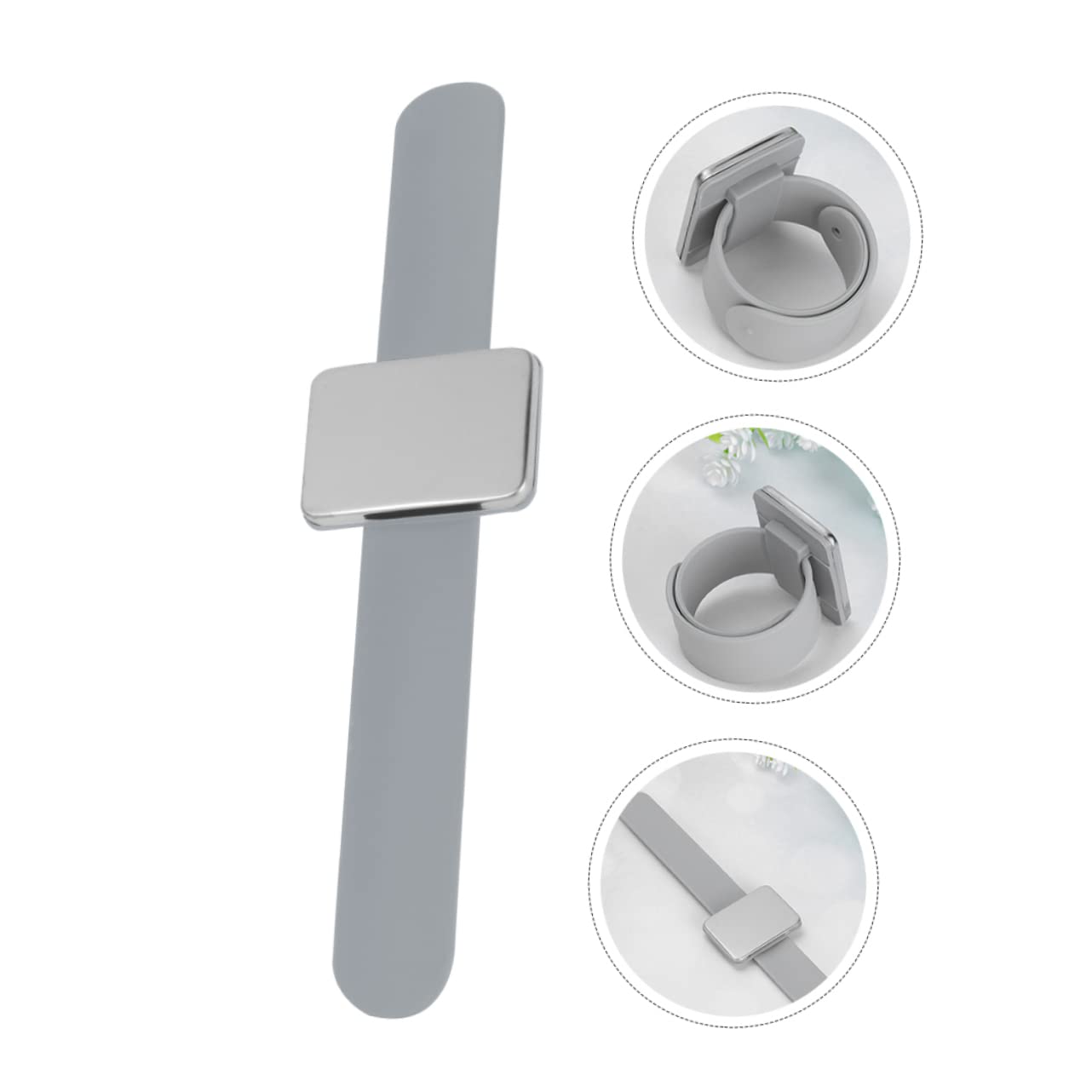 Ciieeo 6 Stk Magnetischer Sprengring Magnetische Slap-armbänder Nadelkissen Armband Quiltnadel Nähen Magnetische Haarnadel Veranstalter Arbeit Kieselgel Magnetische Anziehungskraft
