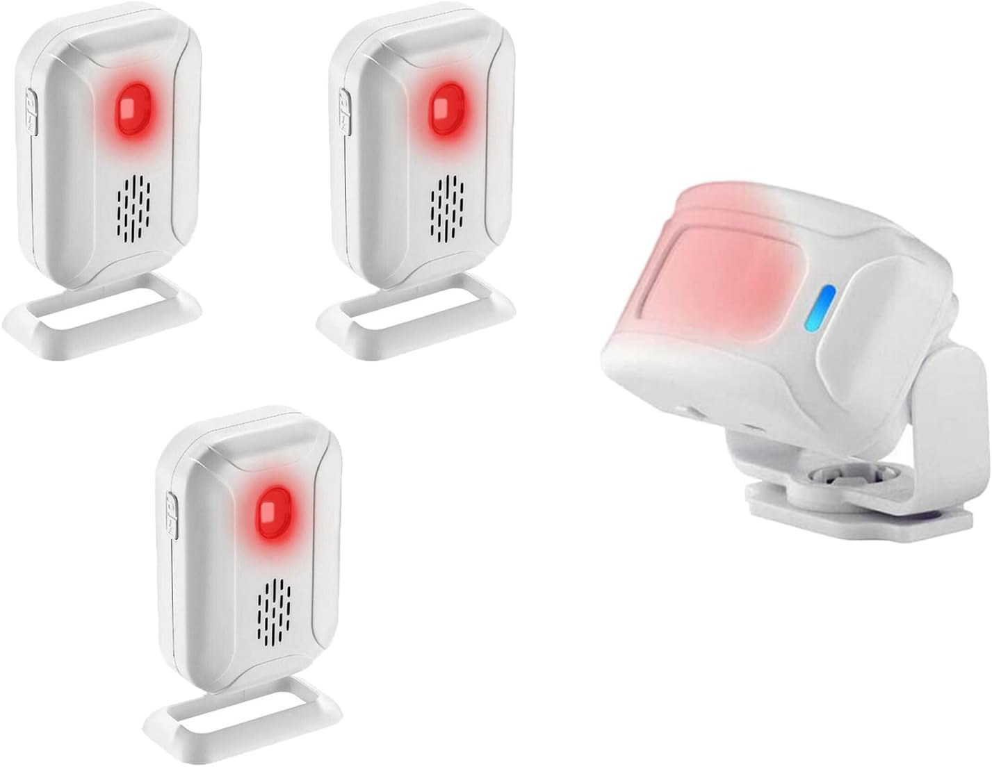 Greencycle Wireless Motion Sensor Doorbell，Business/Store Entry Alert Bell,900ft Range,16 Tones,4 Levels of Speaker Volume,Alarm Designed Specifically for The Elderly/Children,1SENSOR 3ALARM