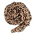 YOUR SMILE Ladies/Women's Lightweight Floral Print/Solid Color mixture Shawl Scarf For Spring Summer season (Leopard 1)