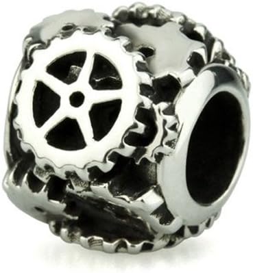 Ohm Beads "Dark Shadows" Sterling Silver Science Fiction Widget Bead