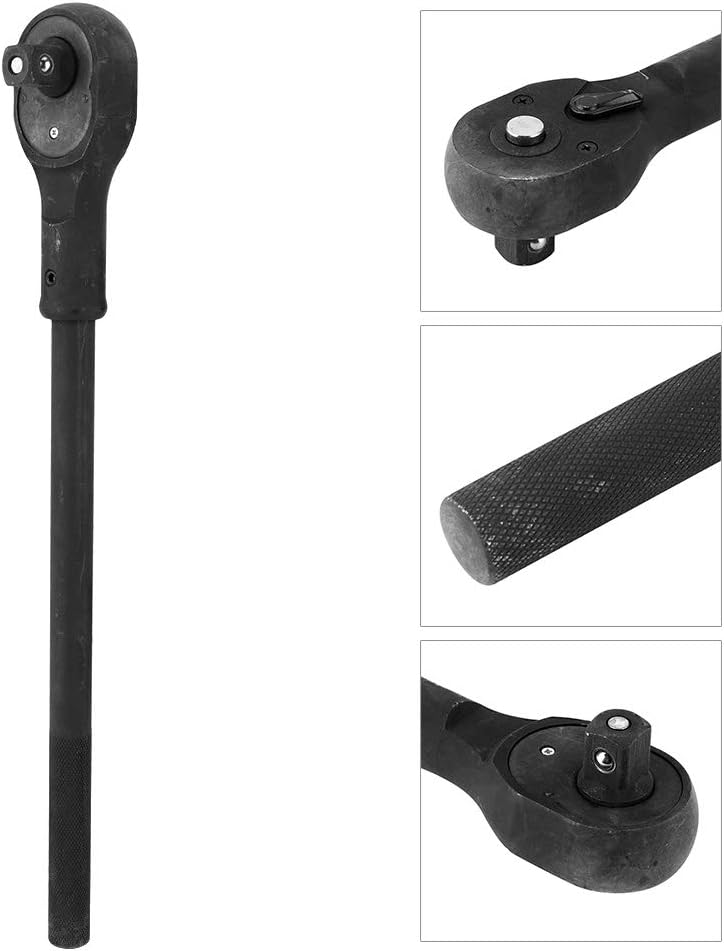 Keenso Ratchet Socket Wrench, Heavy Duty Ratchet Square Head Socket Wrench Medium Auto Repair Tool (3/4 inch)