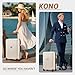Kono 28 Inch Expandable Large Suitcase with Cup Holder & Side Hook, Lightweight PP Travel Luggage for Long Trips, Family Holidays (Cream)