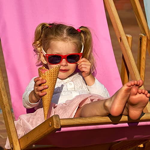 Sunovelties 12 Pack Kids Sunglasses Neon Cute Classic Glasses Boy Girl Party Favors Outdoor Costume Accessories Combo Colors #TOP2