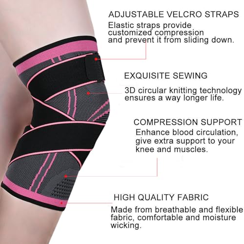 Image of Vitoki Knee Braces for Knee Pain,1 Pack Knee Compression Sleeve for Sports