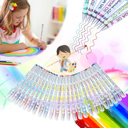 3D Acrylic Gel Pens Set