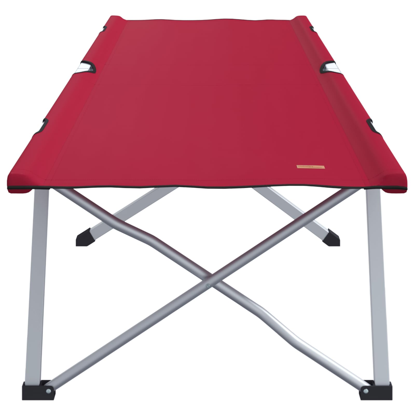 SKM Klappbett für Camping Rot Metall und Stoff Standard Faltbar,Sportartikel,Outdoor-Aktivitäten,Camping & Wandern,Camping-Möbel,Feldbetten,Rot,6.91KG,42003118