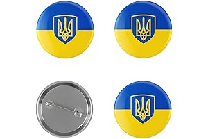 Ukraine Flag Trident Pin – 3 Pack Lapel Patriotic Ukrainian Flag Pins