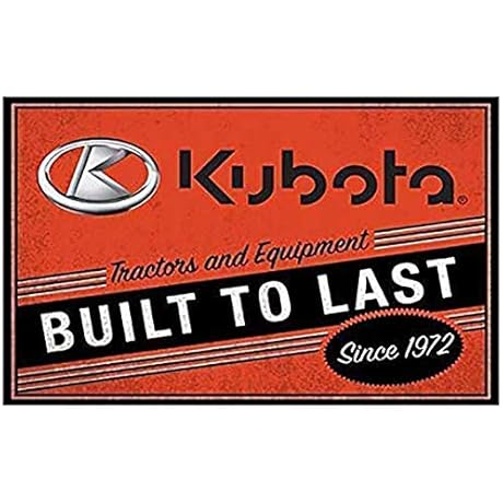 Fashionable Vintage Kubota Sign | Retro Wall Decor