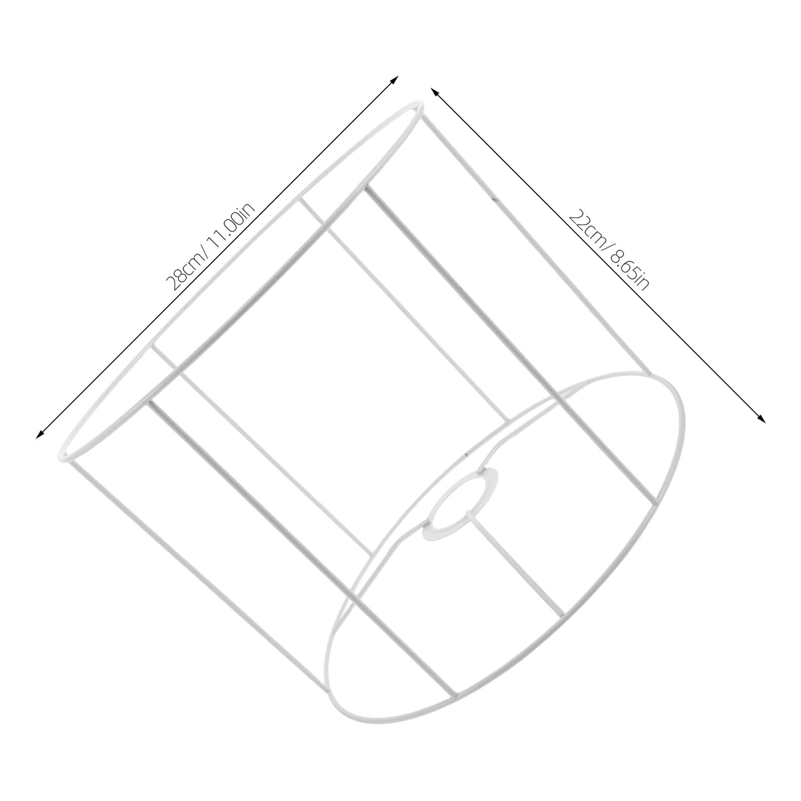 IMIKEYA cornice portalampada e27 paralumi paralume lampada cornice lampada e27 da soffitto portalampada a sospensione bianco