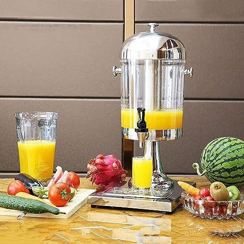 Drink Dispenser with tap, Commercial 8/16/24L Stainless Steel Beverage Dispensers, Cold Hot Juice Dispenser, for Parties, Weddings, Buffet (Gold 24L)