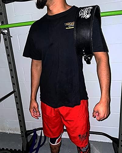 Miniatura 6 de Arsa Fitness - Cinturón de palanca ajustable para levantamiento de pesas para hombres y mujeres, piel de vaca real para levantamiento de pesas,