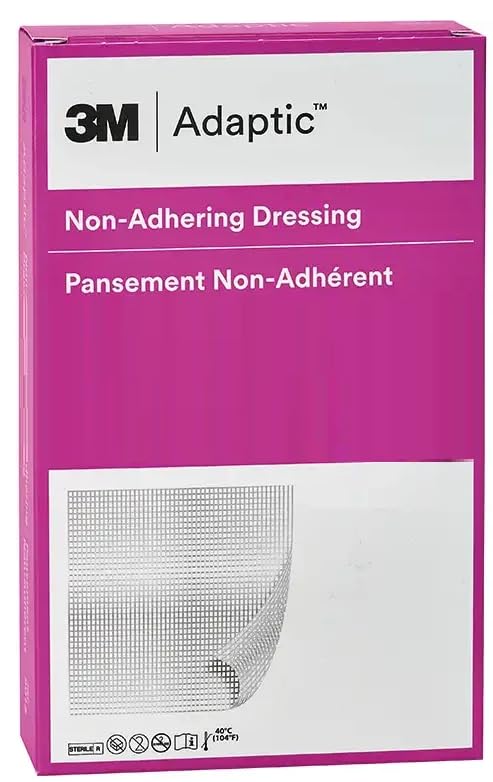 Adaptic medicazione non aderente sterile 7,6x20,3 in rayon-viscosa impregnata di un’emulsione al petrolatum - 36 pezzi