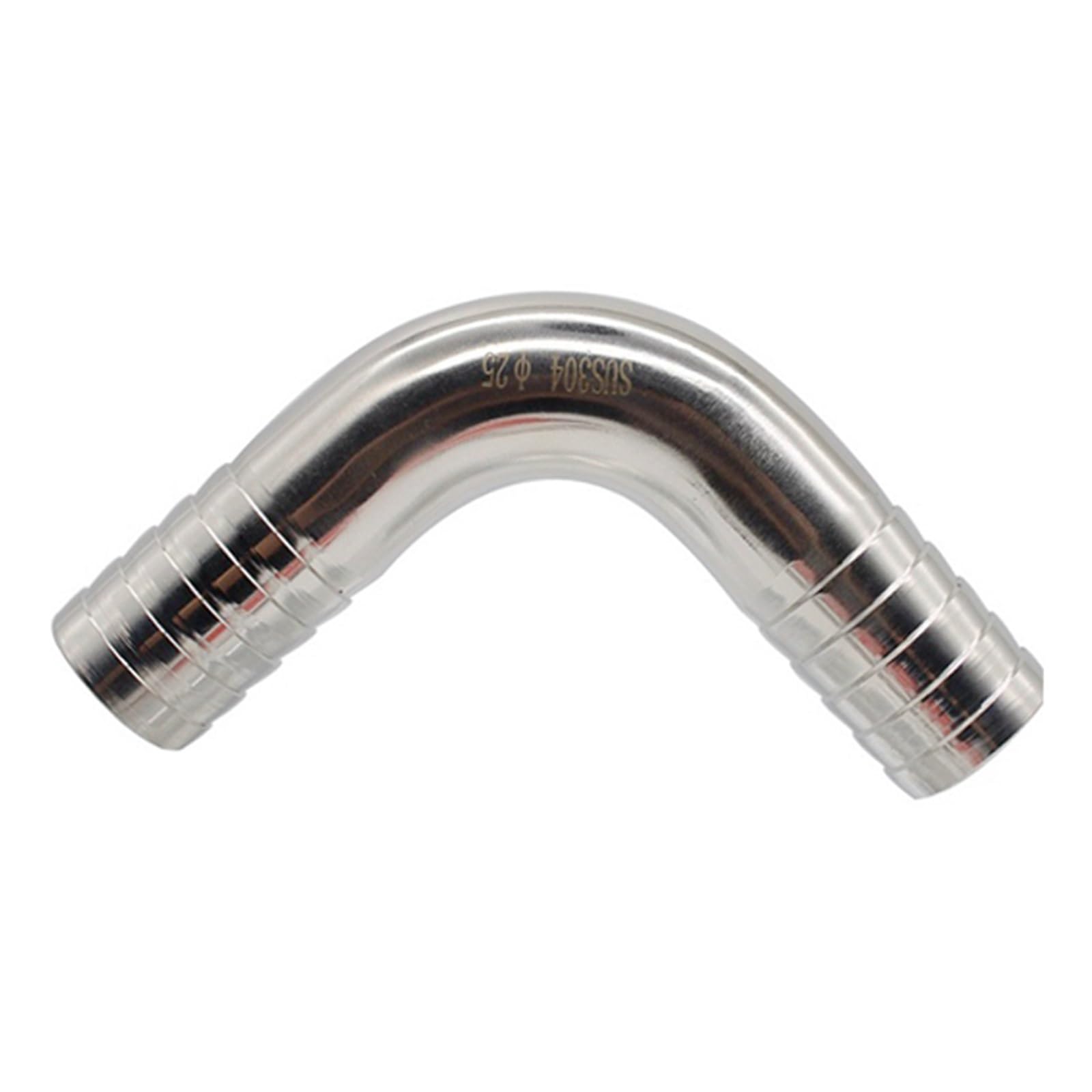 Acoplamiento de codo sanitario de acero inoxidable de 90°, manguera de 12,7 mm a 51 mm (304/316), uso doméstico e industrial (12,7 mm, SUS316L)