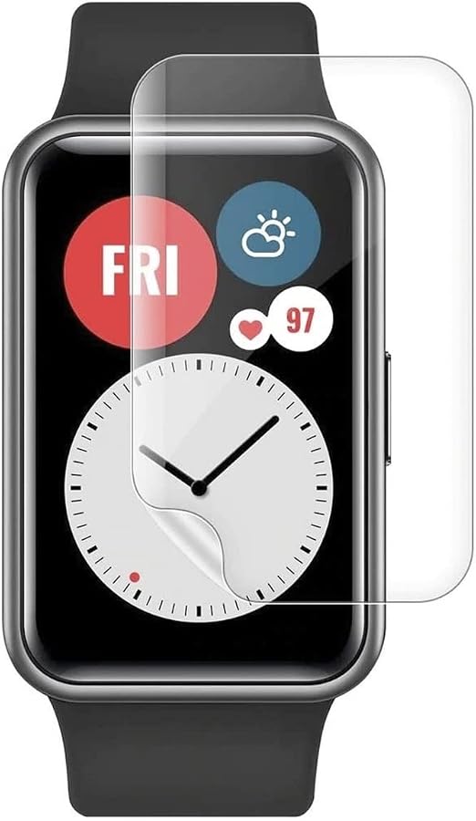 VAYRUS mica protectora de pantalla full compatible con huawei watch fit/Fit  new/Fit elegant (Transparent, 2) : Amazon.com.mx: Electrónicos