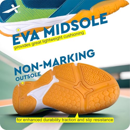 Image of Vector X Xplode 7.0 Badminton Shoes for Men| Non-Marking Shoe | EVA /Phylon Rubber Sole | Synthetic Upper | Anti Slip |Badminton| Table Tennis | Court Shoes