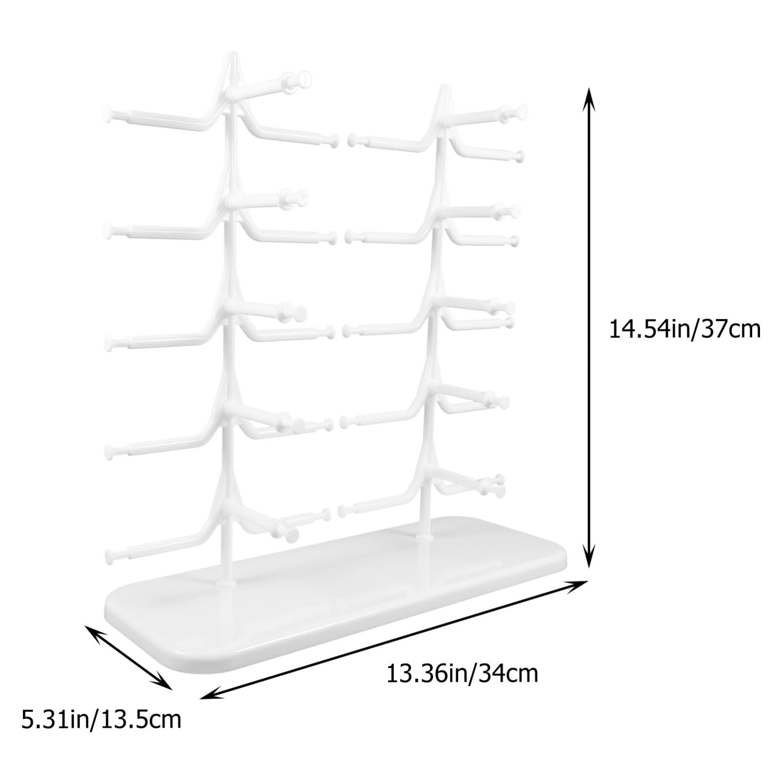 STOBAZA Transparenter Sonnenbrillenständer Aus Mehrstufiges Brillenregal Brillenhalter Für Sonnenbrillen Und Korrektionsbrillen Organizer Für Brillen Praktisches Präsentationsregal Für Bri