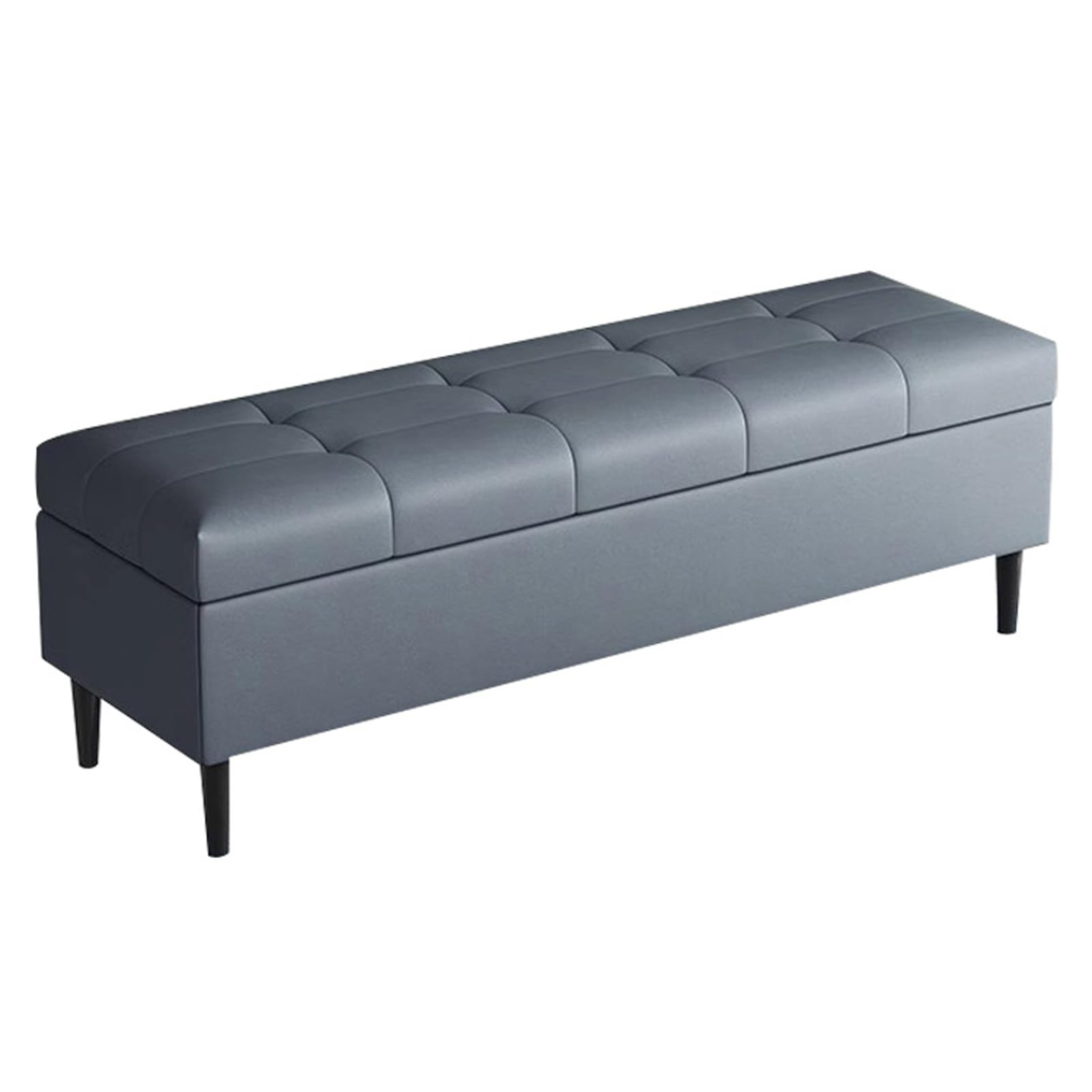 Banc bout de lit coffre de rangement rembourré pour la maison
