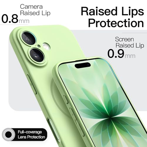 Image of JETech Magnetic Slim Case for iPhone 17 6.3-Inch, Compatible with MagSafe, Ultra-Thin Lightweight Minimalist Phone Cover with Matte Finish and Full Camera Lens Protection (Sage)