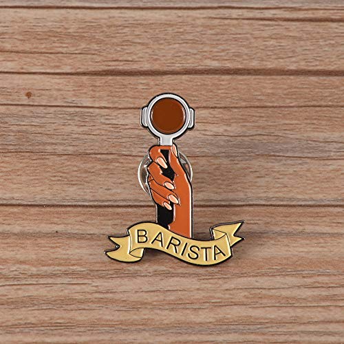 image for Coffee Enamel Pins for Backpacks - CAFEMASY Unique Design Coffee Porta