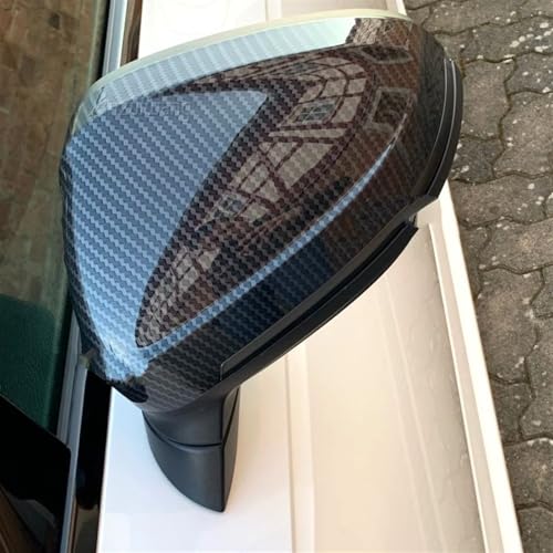 Coque de rétroviseur A4 B9 en noir carbone style luxe pour sublimer votre berline