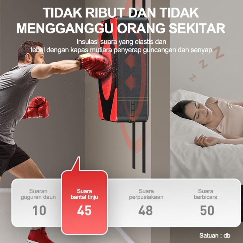 GERMANTECH FITNESS Wall Pad Boxing/Punching Box Target Boxing - 40 * 40 * 10. Sandbags Fighting Gear for Living Room | Household | Boxing | Gym 3