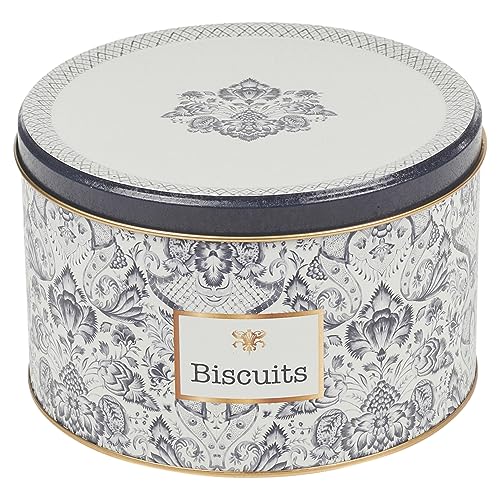 URBNLIVING Floral Paisley Cityscape Design Nesting Cookie Biscuit Muffin Candy Sweet Tins Small Cake Storage Tin Tea Tray Set (Aouelos Biscuit Box)