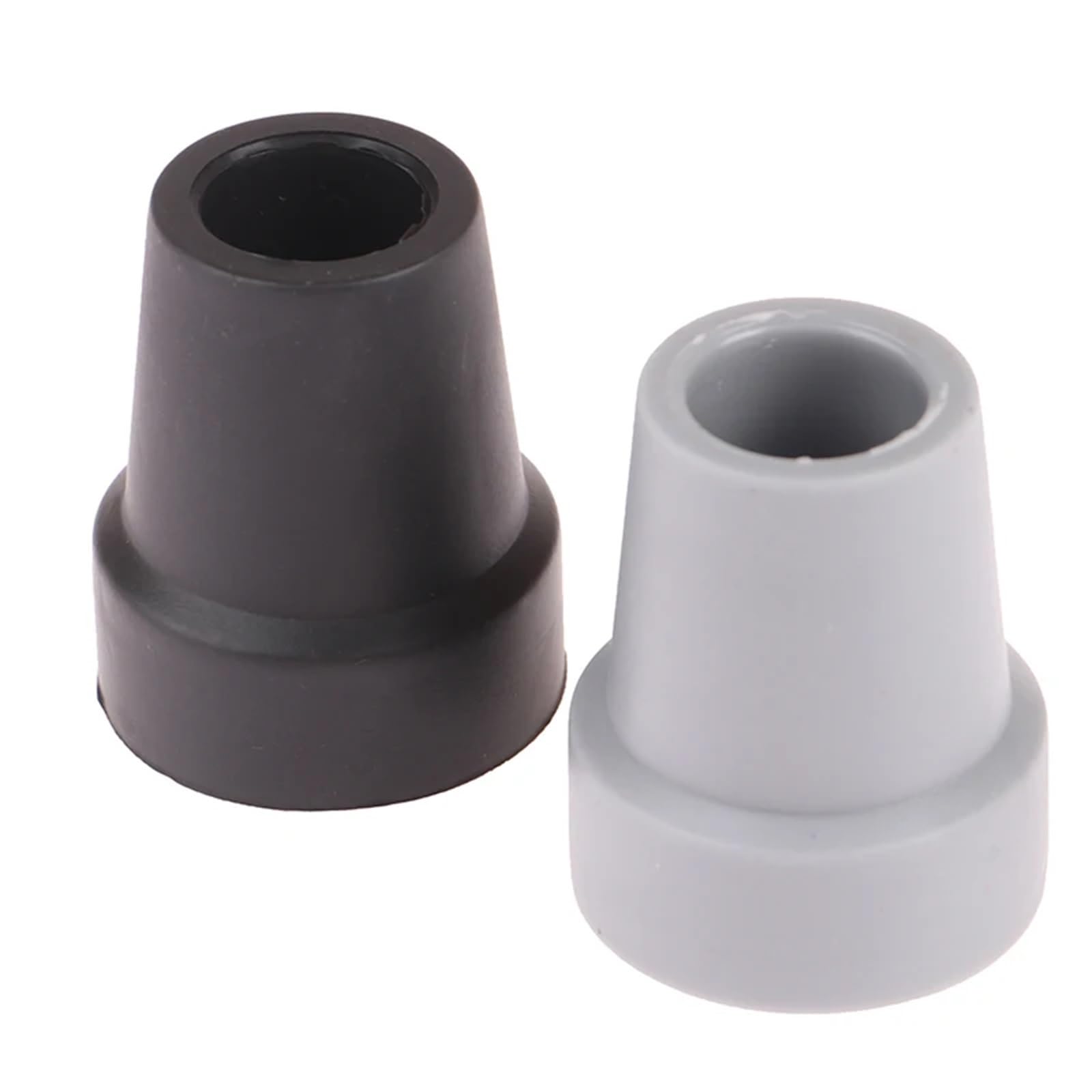 Fermastampella 6 pezzi 19mm antiscivolo in gomma for stampelle, puntali in gomma antiscivolo for canne di ricambio for bastoni da passeggio Per Stampelle(Grey)