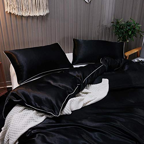 Conjunto de capa de edredom respirável ultra sedoso, roupa de cama (Queen: fronha 51762 capa de colc