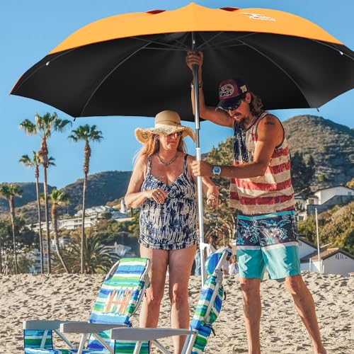 Aoske ORANGE Beach Umbrella 6.5Ft Portable thumb #4