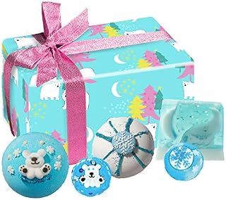 Bomb Cosmetics Unbearably Cool Handmade Wrapped Bath and Body Gift Pack, Contains 5-Pieces, 480 g [Contents May Vary]