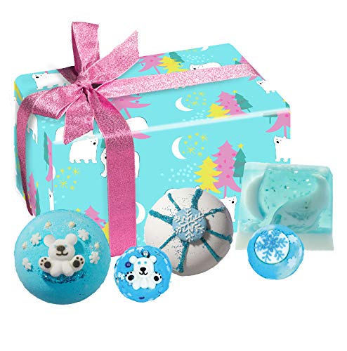 Bomb Cosmetics Unbearably Cool Handmade Wrapped Bath and Body Gift Pack, Contains 5-Pieces, 480 g [Contents May Vary]