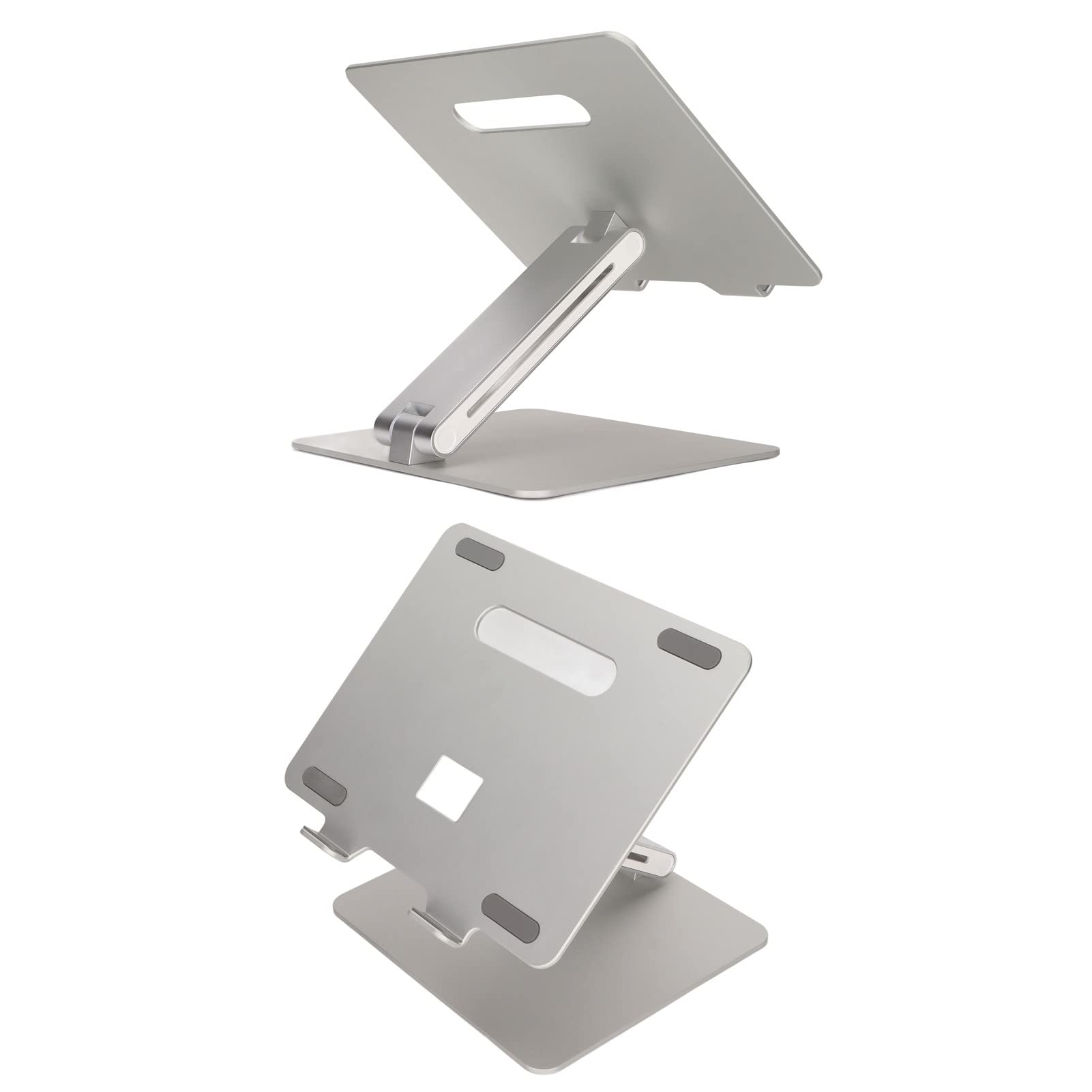 Elevador Portátil para Computadora Portátil, Soporte para Tableta de Aleación de Aluminio Duradero, ángulo Ajustable para Visualización Amigable con el Cuello, Compatible con Computadoras