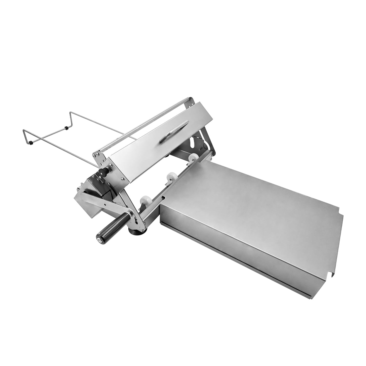 12" Folding Dough Sheeter with 23.6" x 11.8" Sheeter Board, Manual Dough Roller Machine with 0-25mm Adjustable Thickness Settings Stainless Steel Dough Machine for Pizza, Croissants, Pastry and Crust