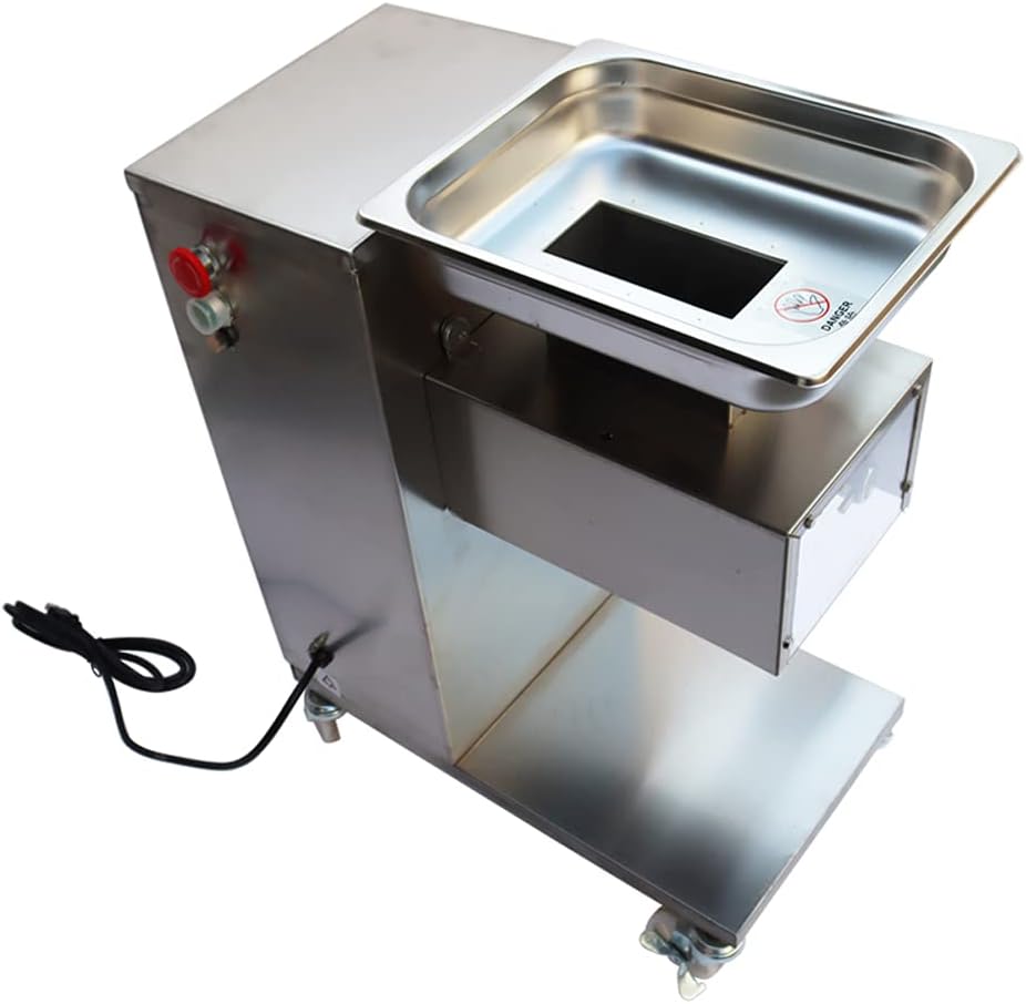 QE Meat Cutting Machine Meat Cutter Meat Slicer Stainless Steel Electric Steak Cut (Body without Blade)