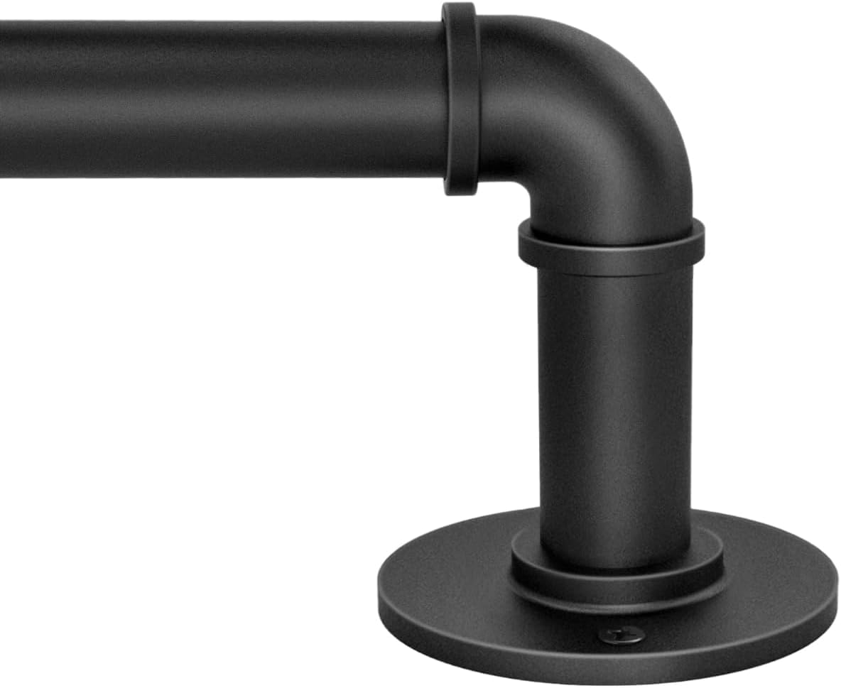 Duschvorhangstange Gardinenstange Teleskopstange Dekoratives Gardinenstangenset Gespleißte Hochleistungs-Gardinenstange Aus Metall Geeignet für Den Außenbereich(Size:33-45 INCH)