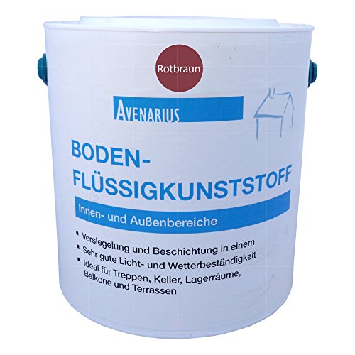 Preisvergleich Produktbild AVENARIUS BODEN-FLUESSIGKUNSTSTOFF - 2.5 LTR (ROTBRAUN) [SP]