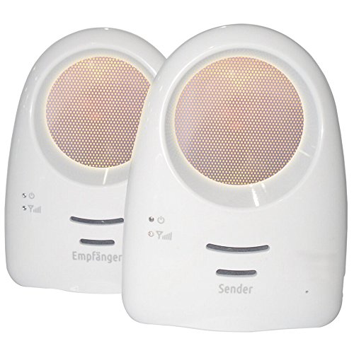 BW® Nuovo monitor audio digitale per bambini, suono chiaro citofono unidirezionale, tre ninne nanne, illuminazione ambientale giallo ultra freddo