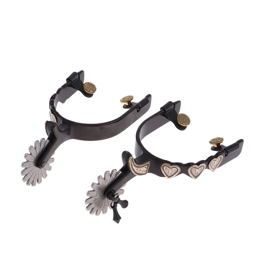 Espuelas ecuestres caballo espolones equitación equipo 16.5x9x5cm