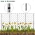 Decorative Garden Fence 10 Panels 38in (H) x 10.5ft (L) Border Animal Barrier, Rustproof Metal Wire Landscape Wire Edge Flower Bed Fencing for Patio Yard Outdoor Decor, Square
