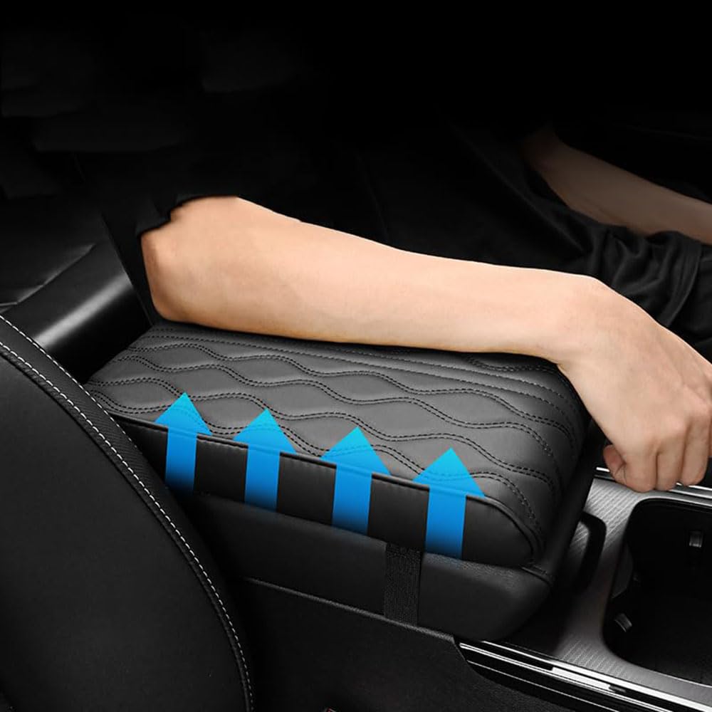 C Grey Coussin Rehausseur Boîte Accoudoir, Pour BMW Série 1
