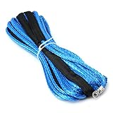 Hohe Stärke SK75 Dyneema PeroFors 6Mmx12M Synthetic Winch Line Cable Rope For Car 4X4 Off Road Atv Utv-Blue