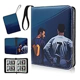 FußBall Sammelalbum,Sammelalbum FußBall Karten,Sammelalbum FüR FußBall Karten Album,Fussball Sammelalbum Binder Sammelheft mit Reißverschluss und Griffschlaufe 400 Taschen 50 Seiten Sammelalbum(Gelb)