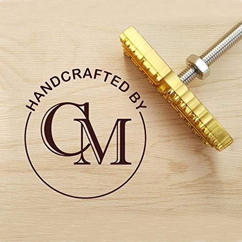 Custom Logo Wood Branding Iron,Durable Leather Branding Iron Stamp,BBQ Heat Stamp Including The Handle (2