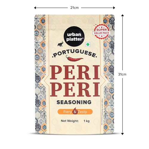 Image of Urban Platter Portuguese Peri Peri Seasoning Mix, 1Kg (an All Purpose Seasoning, Perfect for Pop Corn, Pasta, Fries Seasoning | Dairy-Free) [HoReCa Pack]