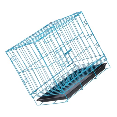 VANZACK Portable Cat Cage Wire Pet Carrier Bunny Travel Carrier Ventilated Small Cat Cage Comfort-