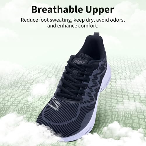 Image of AOV Women Arch Support Walking Shoes Orthotic Tennis Sneakers for Plantar Fasciitis Athletic Running Shoes