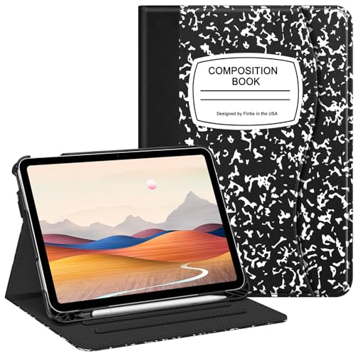 FINTIE Custodia per iPad di 10a generazione da 10,9 pollici (modello 2022), visualizzazione multi-angolo custodia protettiva con supporto per matita e tasca, funzione sleep/wake automatica, libro di