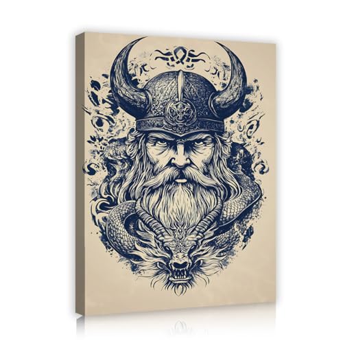 Tableau de la mythologie nordique haute définition, fresque viking grand format